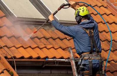 Démoussage et hydrofuge de toiture à Fournols